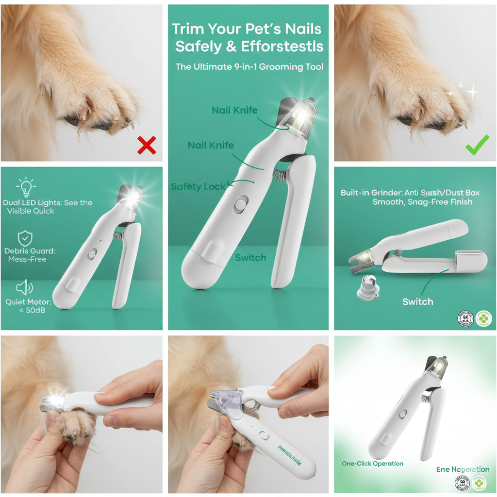 2-in-1 Pet Nail Clipper & Grinder